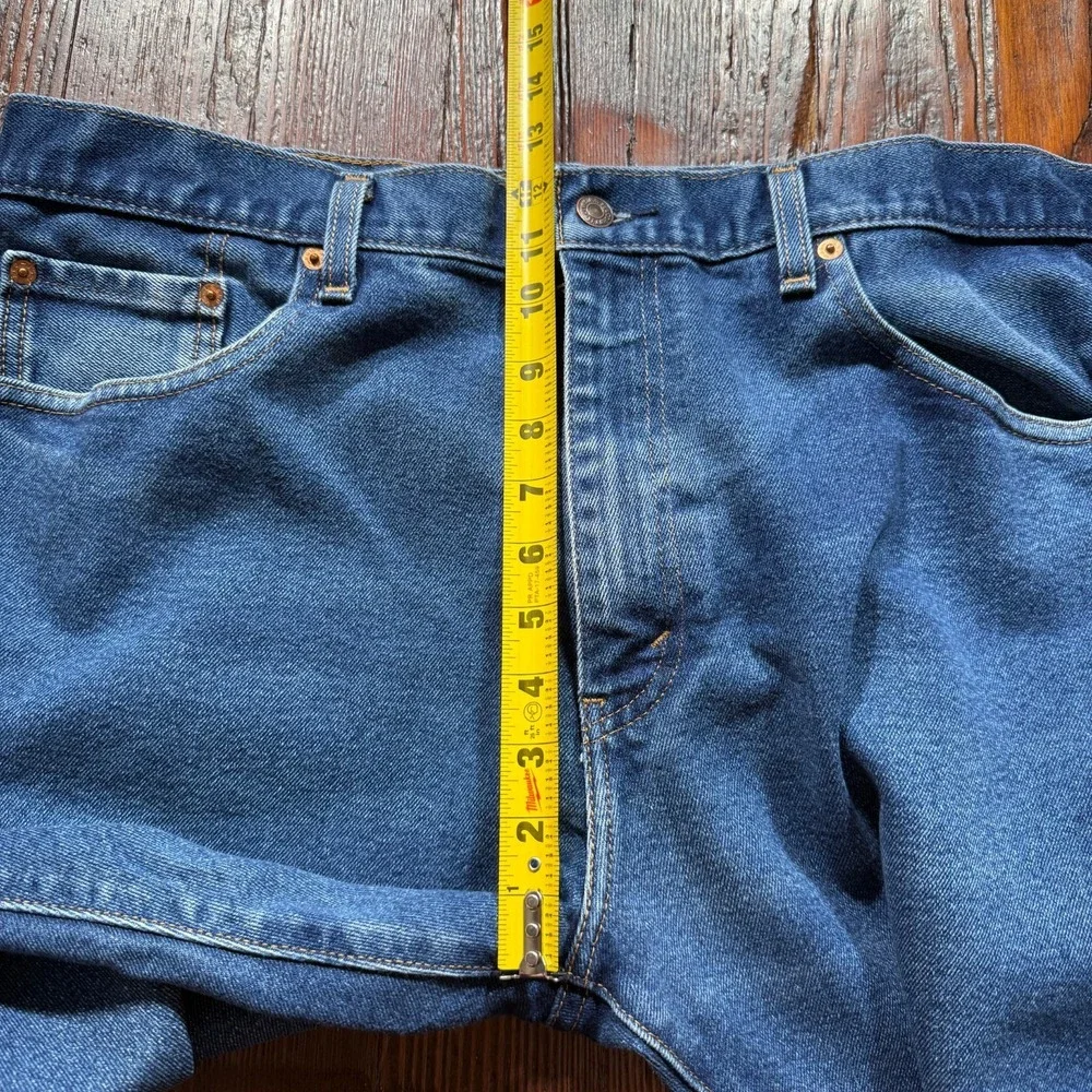 Levis 517 Jeans‎ Mens 38x30 Blue Dark Wash Bootcut Faded Whiskers Cowboy Western